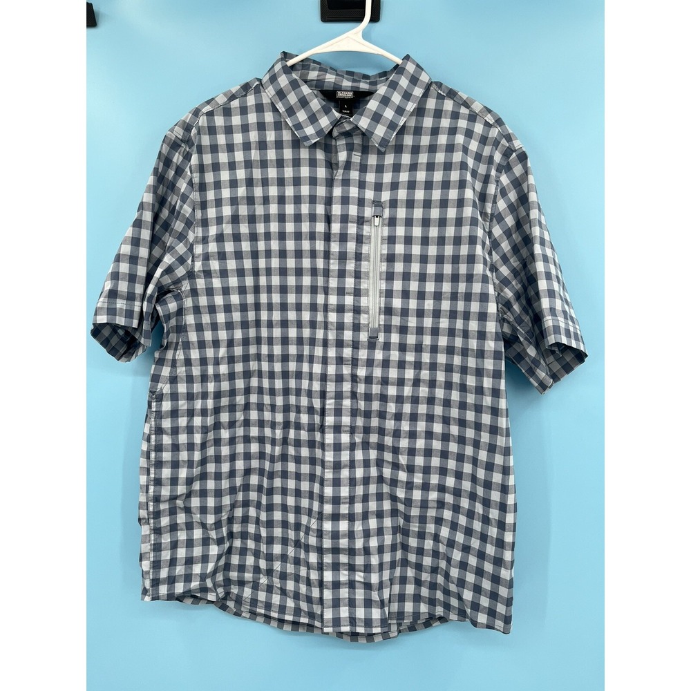 Alaskan Hardgear Shirt Mens Sz Large Duluth trading Plaid Gingham‎ Check